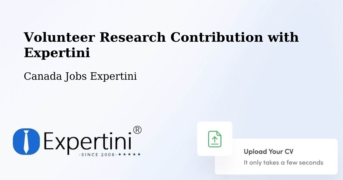 Volunteer Research Contribution Program – Kitimat - Canada Jobs Expertini